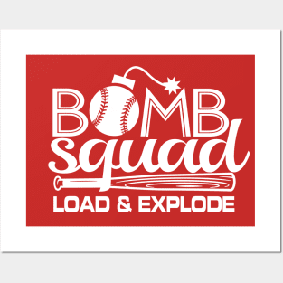 Baseball Softball Bomb Squad Home Run Dinger Club Posters and Art